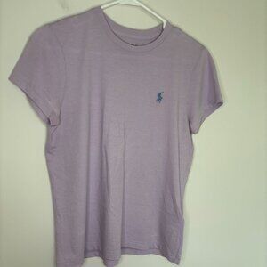 POLO RALPH LAUREN Short Sleeve Tee Womens S Purple Blue Logo